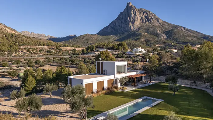 Fotografía aérea de casas