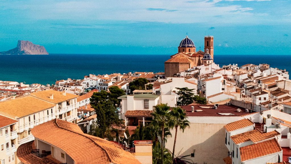 Altea a vista de dron